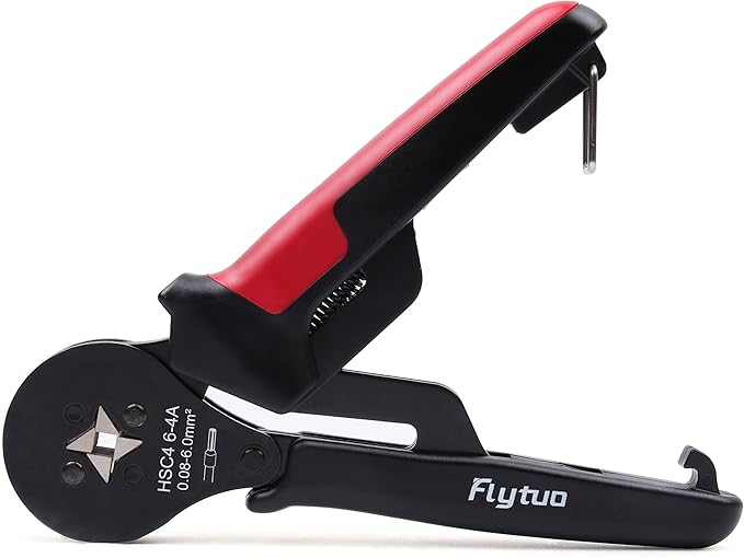 Wire Ferrule Crimping Tool for AWG28-10, Mini HSC8 6-4A Self-adjustable Ratchet Crimper for Wire Terminals Cables End-sleeves