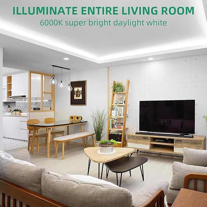 Lamomo LED Neon Lights, 32.8ft White Dimmable LED Rope Lights, 24V Waterproof LED Strip Lights, Silicone 6000K Flexible Neon Light Strip for Bedroom Indoor Home Decor (Power Adapter Included)