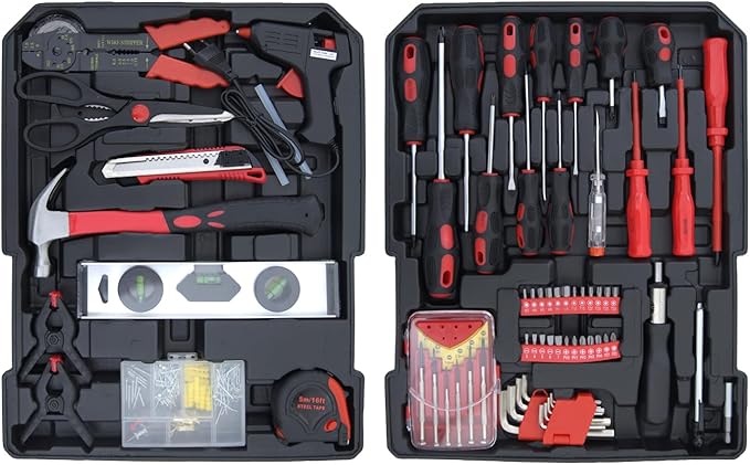 900PCS Complete Home Tool Set Versatile Rolling Tool Kit for Professional Repair and Maintenance - Heavy and Duty Portable Tool Box with Wheels