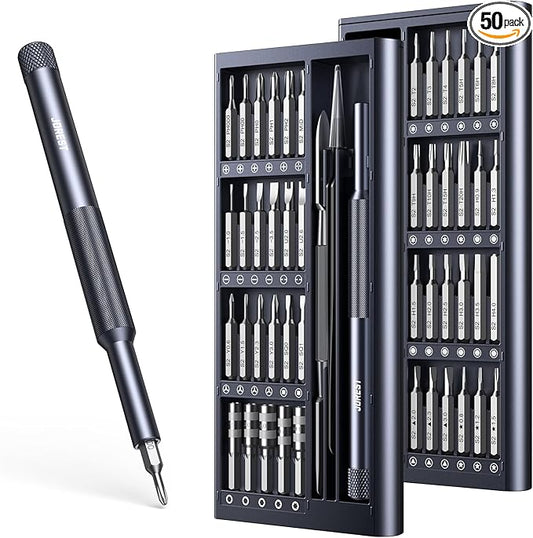 JOREST 50 in 1 Precision Screwdriver Set with Security Torx, Magnetic Mini Repair kit for Macbook, Laptop, PS4, PS5, iphone, Nintendo Switch, Glasses, Watch, Toy, Stocking Stuffers Gifts for Men