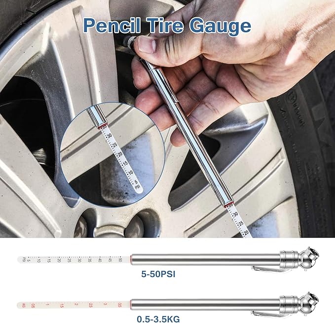 20PCS Air Compressor Accessory Kit with Hose, Air Compressor Tool Includes Recoil Air Hose, Air Duster Blow Gun and Nozzles, Air Compressor Fitting