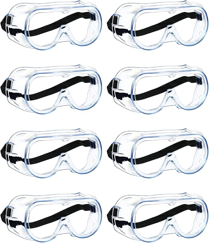 MELASA Safety Goggles ANSI Z87.1, Anti-Fog Protective Lab Goggles, Eye Protection Goggles