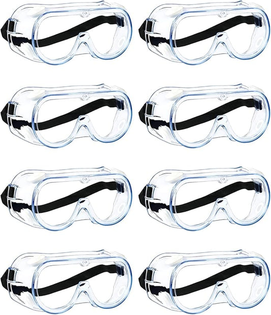 MELASA Safety Goggles ANSI Z87.1, Anti-Fog Protective Lab Goggles, Eye Protection Goggles