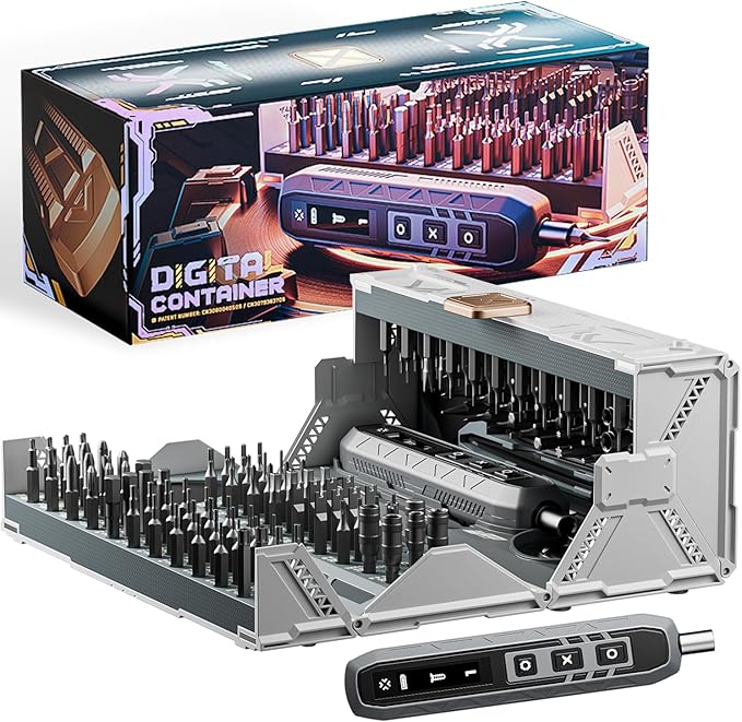 Electric Screwdriver Set, 180 In 1 Electric Precision Screwdriver Set with 160 Magnetic Bits, Magnetic Storage, Power Screwdriver Repair Tool Kit for Computer Phone Laptop & Electronics Repair