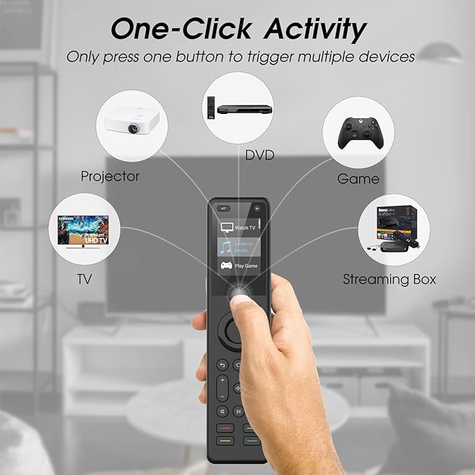 SofaBaton X1 Universal Remote, All-in-One Smart Universal Remote Control with Hub and App, Control Up to 60 IR/Bluetooth/WiFi Devices, Customize Activities