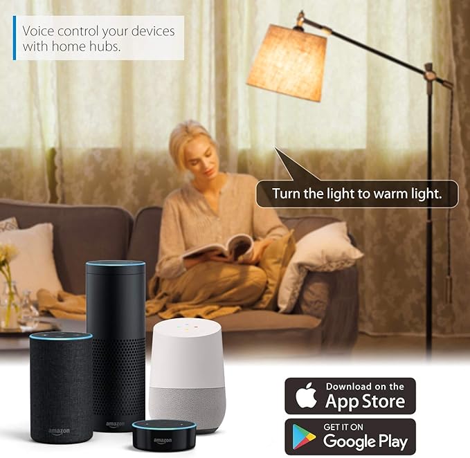 LVWIT Smart Light Bulb, B11 Smart Candelabra LED Bulb, E12 Base WiFi Chandelier Light Bulb, Color Changing, Dimmable, Work with Alexa Google Home Amazon Echo, No Hub Required, 470 Lumen 4.9W 2 Pack