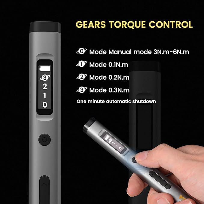 Mini Electric Screwdriver Set 3.7V, Precision Electric Screwdriver Cordless 80-in-1, 4 Torque Settings, 60 S2 Metal Bits, Magnetic Storage, Repair Tool for Electronics Watch Laptop Clocks Cameras