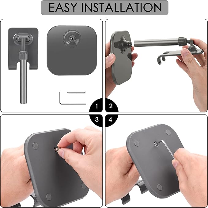 Doboli Cell Phone Stand, Phone Stand for Desk, Phone Holder Stand Compatible with iPhone and All Mobile Phones Tablet, Gifts for Adults Women Men Mom Wife, Space Gray