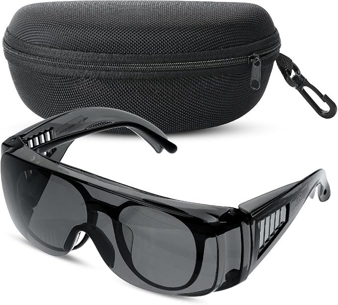 UNCO- Safety Goggles Over Glasses, Protective Goggles, Safety Goggles Anti Fog, Work, Safety Glasses Over