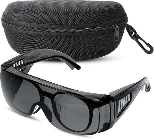 UNCO- Safety Goggles Over Glasses, Protective Goggles, Safety Goggles Anti Fog, Work, Safety Glasses Over