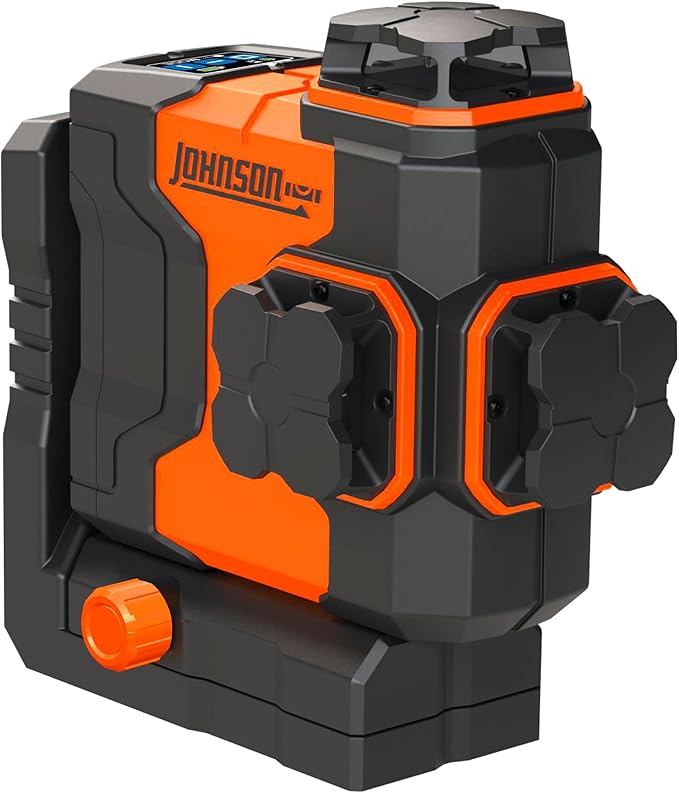 Johnson Level & Tool JLN300-GN3360 Laser Level, Self Leveling, 3x360° Plane Laser with GreenBrite® Technology, Magnetic Base, Hard-shell Carry Case, Lithium Ion Battery, Magnetic Target, Track Mount