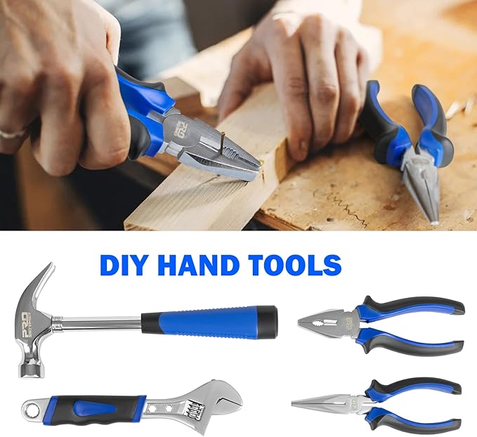 Prostormer 159-Piece Home Tool Set, General Household Tool kit with Storage Case,Household Basic Comlete Home Tool Kit for All Purpose