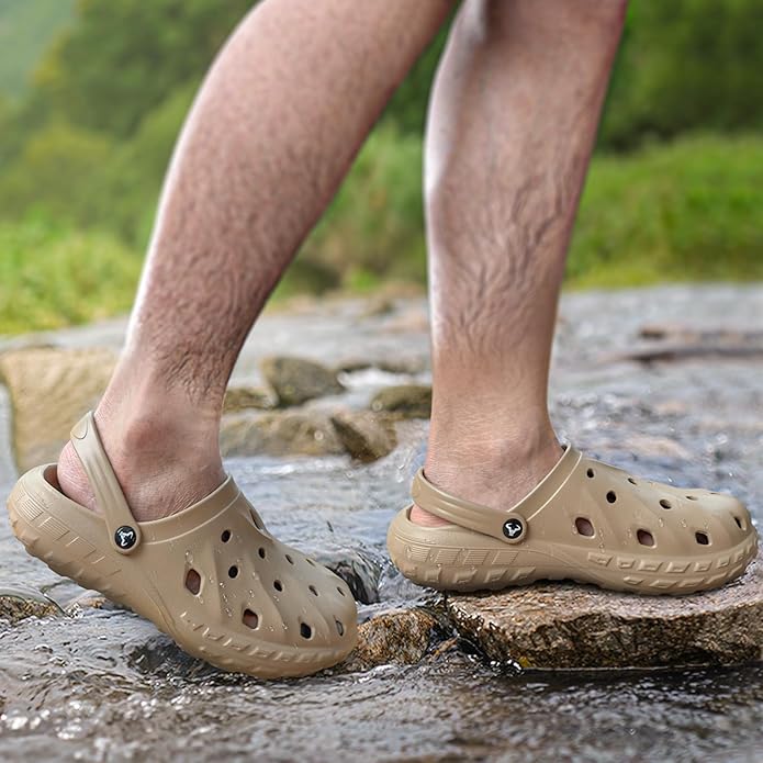 BULLIANT Men Clogs,Comfortable Mules Sandals for Men Women Cushioned Footbed Arch Support-EVA Ligthweight