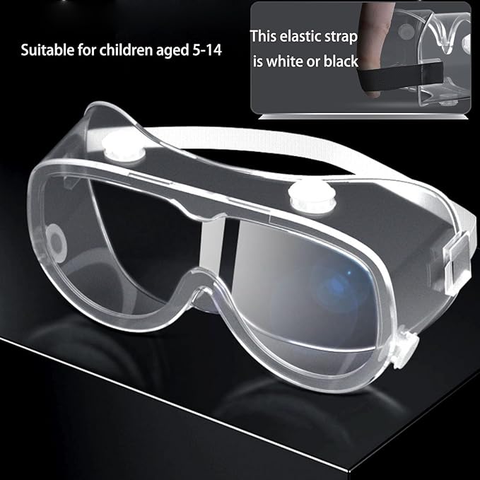 5 Pieces Kids Safety Goggles, Lightweight Polycarbonate Lenses and PVC Frame, Eye Protection for Kids