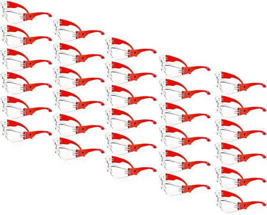 Defender Safety VS1 Safety Glasses, 30 pack, Polycarbonate protective eyewear, impact resistant Anti Scratch, ANSI Z87