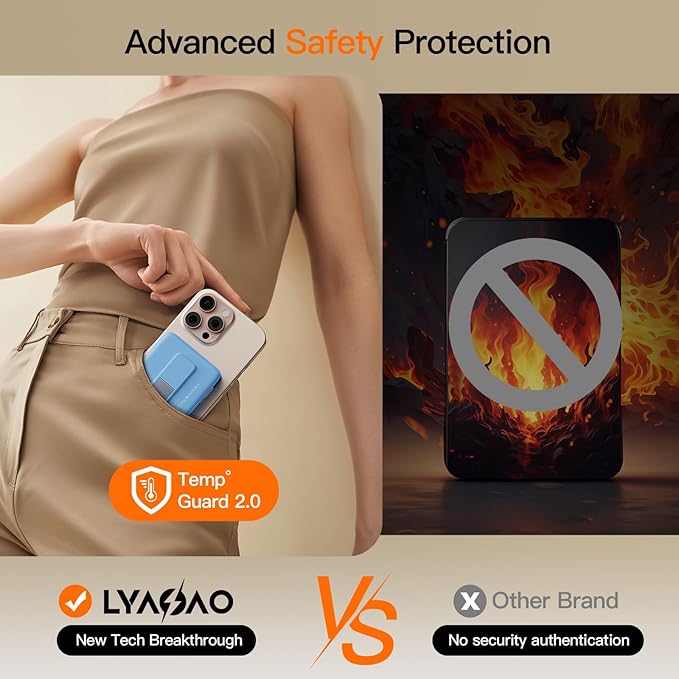 2025 Latest Portable Charger, 16800mAh Magnetic 15W Wireless Power Bank with 2 Built in Cables, LED Display Battery Pack Travel Essentials for iPhone 17/16/15/14/13/12/Pro/Mini/Pro Max