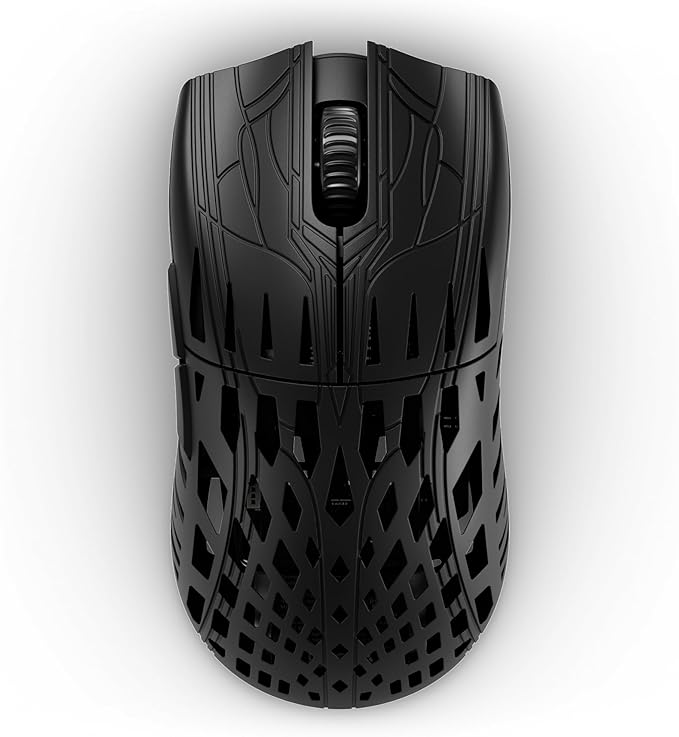 PWNAGE Trinity Wireless Gaming Mouse 8kHz - 39 Grams Ultralight Esports Pro Gamer Flawless Professional Custom Xero PAW3950 Optical Sensor 36,000 DPI - 8000Hz -100% PTFE Skates Symm 2 - Black