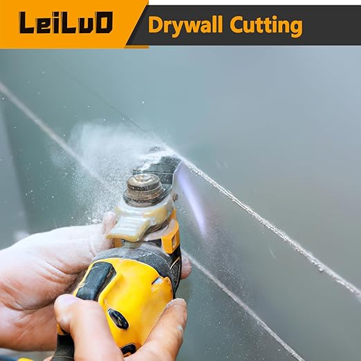 LEILUO 55-Piece Multitool Blades Kit Titanium and Japanese Tooth for Wood Nails Drywall Universal Multi Tool Accessories Storage Bag Included Compatible with DeWalt Makita Dremel and More