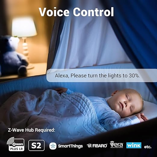 New One Zwave Outlet Dimmer 2 Pack, 800 Series Z-Wave Plug, Z Wave Extender, S2 Z Wave Device, Z Wave Hub Required, Compatible with Hubitat, SmartThings, Vera, Wink, Fibaro, Homeseer, 2GIG, Alarm