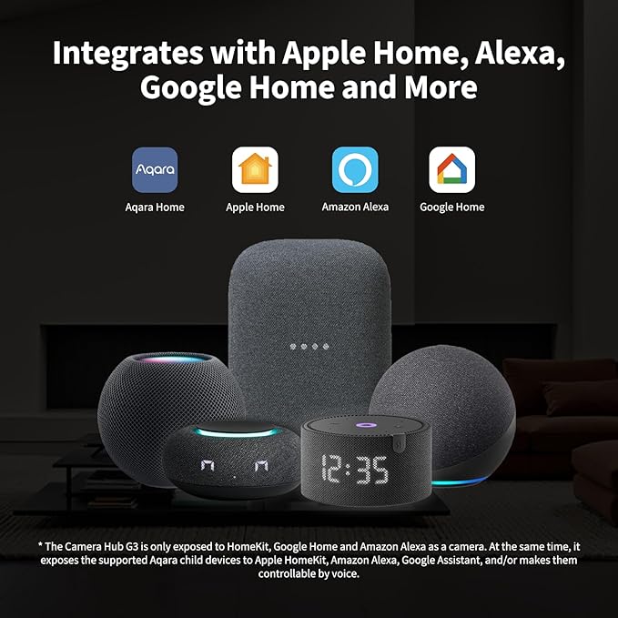 Aqara Camera Protect Kit Y100-4 Piece Wireless Home Security System with 2K Camera Hub G3, 3 Smart Sensors, HomeGuardian, Local Automation & 24/7 Alerts, Supports HomeKit, Google Home, Alexa