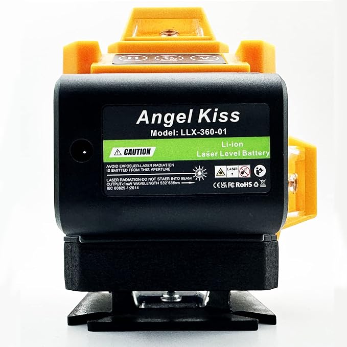 Laser Level Self Leveling 4x360° - 4D Green Cross Line 100 feet DIY Bright Laser Leveler for Picture Hanging, Tile, Decoratio, Construction Indoor Project, w/Magnetic Mount, 2 Rrechargeable Batteries