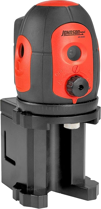 Johnson Level & Tool 40-6680 Self-Leveling 5 Beam Laser Dot, Red, 1 Laser