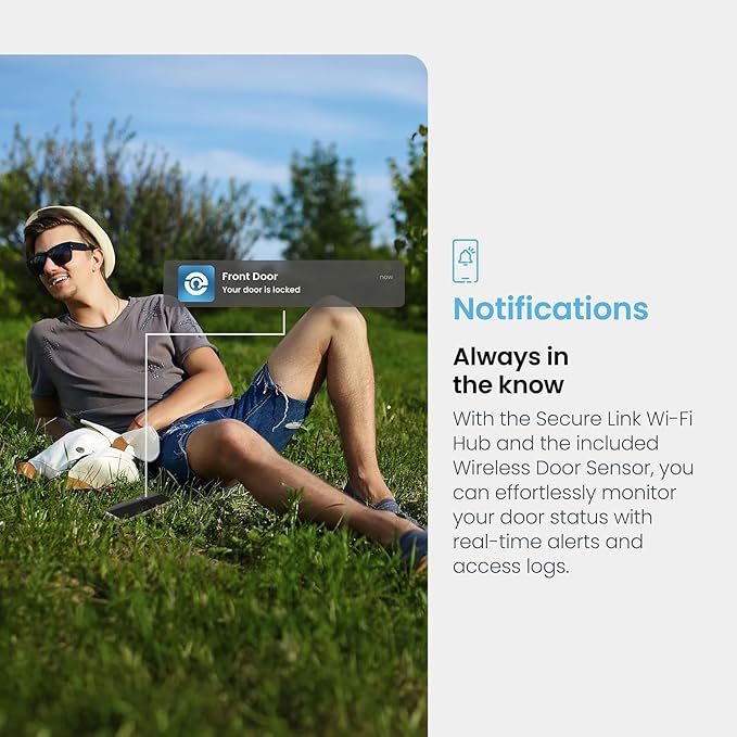 Lockly Secure Link Wi-Fi Hub - Control Your Lockly Smart Lock from Anywhere with Real-time Notifications and Voice Control