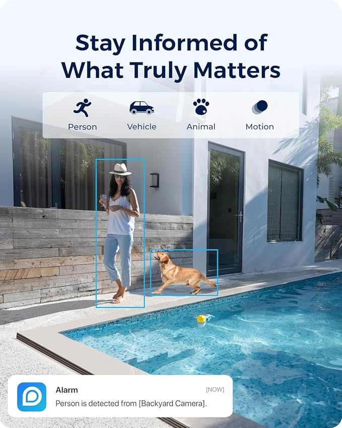 REOLINK First 4K Solar Security Cameras Wireless Outdoor, Argus PT Ultra+ 3W Solar Panel, 360° Pan Tilt Auto-Tracking, 8MP Color Night Vision, 2.4/5 GHz Wi-Fi 6, No Monthly Fee, Home Hub Compatible