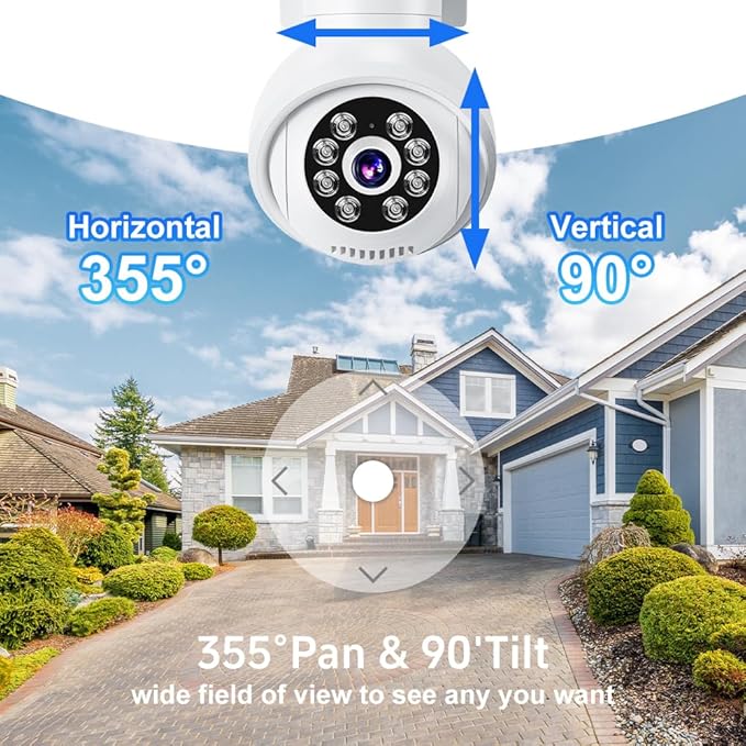 【Wireless Pro, 3K &10CH】5MP Security Cameras Wireless Outdoor with 10.1" LCD Monitor, 4PCS WiFi PTZ Security Cameras with 4K NVR for Home Surveillance,1TB HDD, Auto Track, 2-Way Audio,Motion Alert,5G