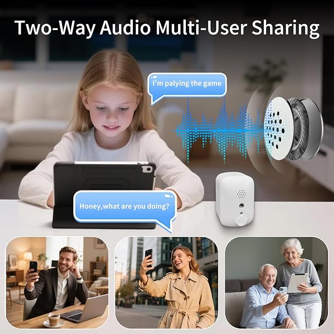 Wireless Security Cameras, 3MP WiFi Battery Powered Camera for Home Security with AI Motion Detection, 2-Way Talk, Spotlight, Siren, IP65, Cloud/Up to 256G SD Storage(64G SD Card Included)