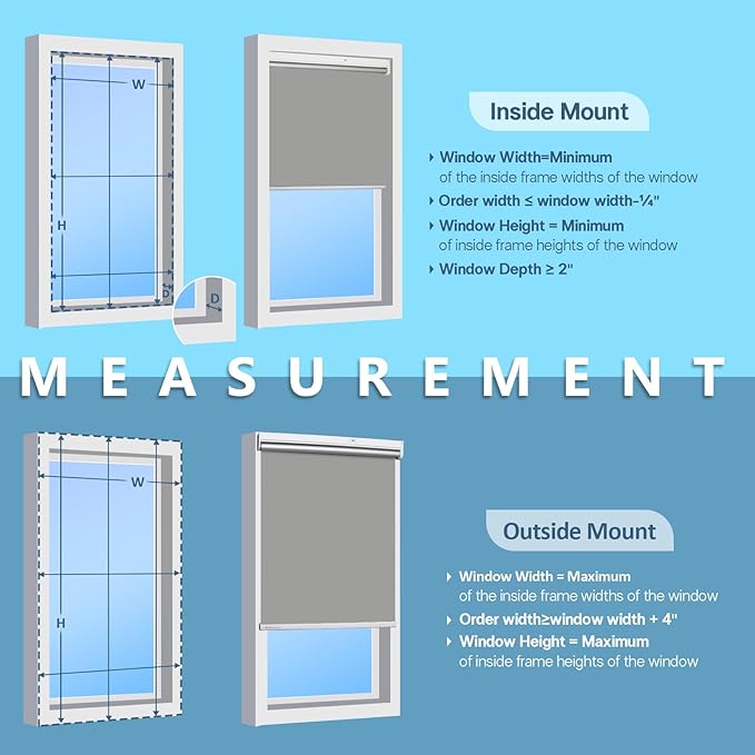 Motorized Blinds with Remote Control【Solar Panel Included】 100% Blackout Smart Roller Blinds Automatic Blinds for Windows Cordless Electric Shades Compatible with Alexa White