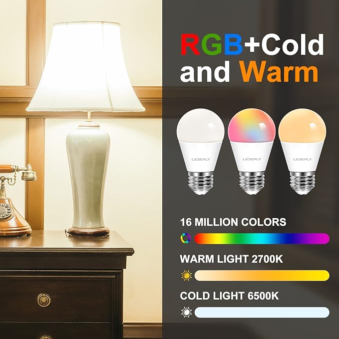 Zigbee A15 Smart Bulbs, Compatible with Hue*, Alexa, Google & ConBee (Hub Required),E26, 5W=40W, Color Changing, Dimmable WiFi Light Bulbs, 2Pack