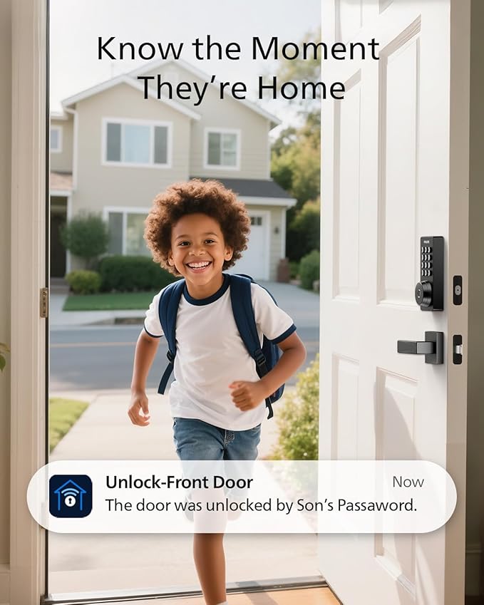 Philips Wi-Fi Door Lock, WiFi Smart Lock Keyless Entry Deadbolt for Front Door, Compatible with Alexa & Google Assistant, Remote Control, Built-in WiFi, APP Fingerprint Passcode Unlock, Auto Locking