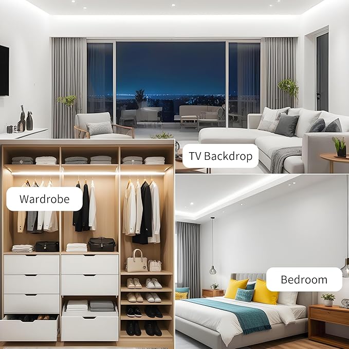 iNextStation USB LED Neon Lights Strip White, 6.6ft 5V Neon Rope Lights Waterproof Flexible Dimmable LED Neon Tape Lights for TV Backlight, Bedroom, Cabinet, Kitchen, DIY Lighting