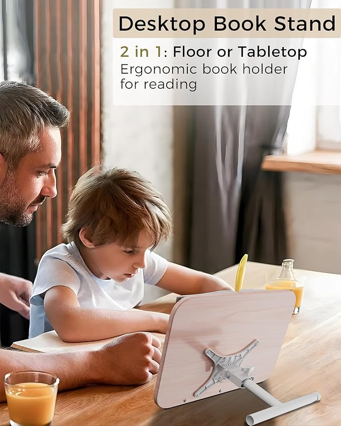 Laptop Stand Floor, Tablet Floor Stands Adjustable Height, Tall Laptop Podium Stand, Wood Music Stand, for Projector, Office, Meeting Room, Study