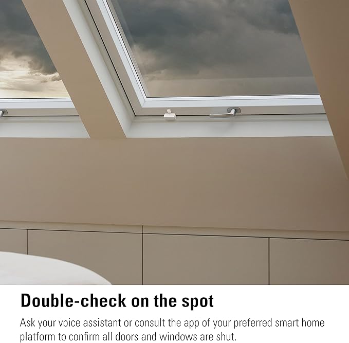 Eve Door & Window (Matter) – Smart Contact Sensor for Doors & Windows, Open/Closed State, Automatic Control of Accessories, Matter Over Thread, Apple Home, Alexa, Google Home, SmartThings