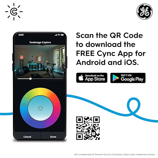 GE CYNC Smart Light Switch, Paddle Style, Neutral Wire Required, Bluetooth and 2.4 GHz Wi-Fi 4-Wire Switch, Compatible with Alexa and Google White (6 Pack)