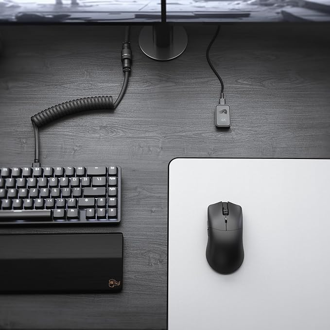 Glorious Gaming Model O 2 PRO 4K/8K Wireless Gaming Mouse - 2.4GHz Wireless 1ms delay, 4K/8K Polling, 100M clicks, 59g Ultralight, Long Battery Life, 26K DPI BAMF 2.0 Sensor, 6 Buttons