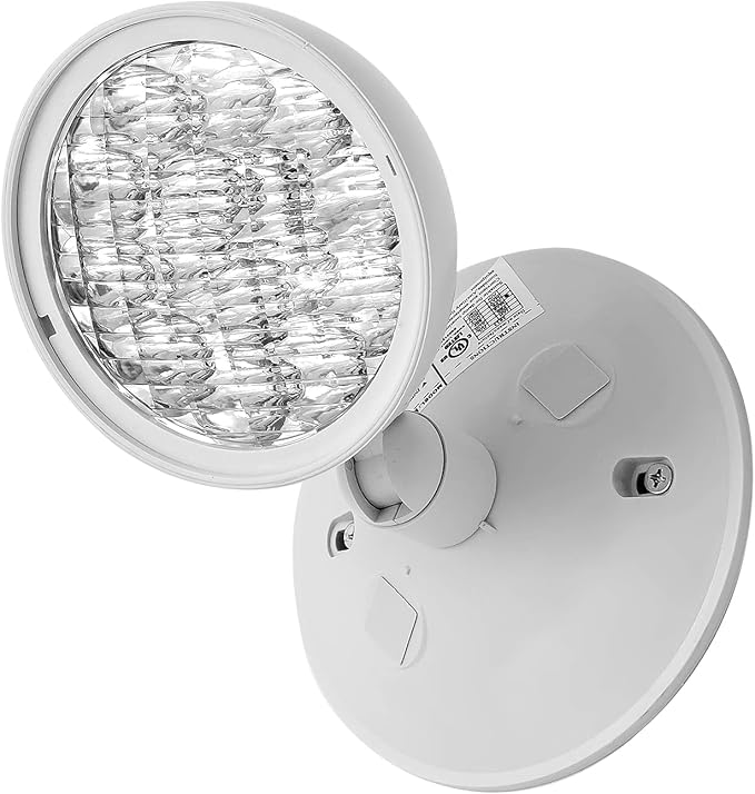 GZRUIYANG Emergency Remote Head Lighting, Single Round Head Emergency Light, UL Listed, Multi Voltage 3.6 to 24 Volt Input, 3 Watts, 180 Lumen, No Battery Inside