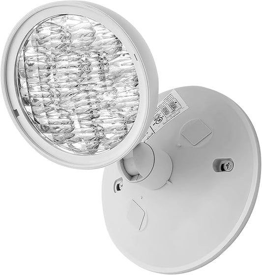 GZRUIYANG Emergency Remote Head Lighting, Single Round Head Emergency Light, UL Listed, Multi Voltage 3.6 to 24 Volt Input, 3 Watts, 180 Lumen, No Battery Inside