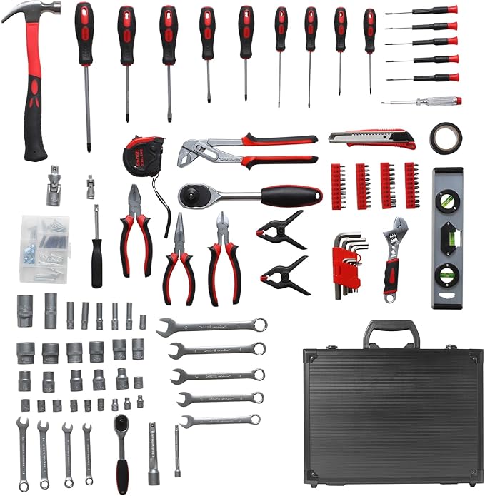 Tool Set –248pcs Comprehensive Mechanic Tools Kit with Durable Aluminum Box for Home & Professional Use