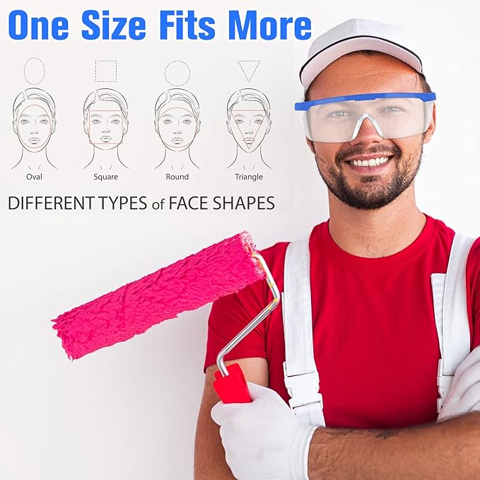 Kigeli 20 Pairs Safety Goggles over Glasses Lab Goggles Anti Fog Scratch Adult Protective Eyewear for Classroom Work