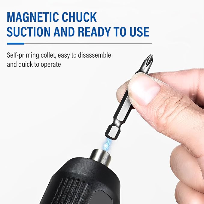 4V Cordless Electric Screwdriver with Dual Modes & Type-C Charging | 3.8Nm Torque, 15 Precision Bits | Portable Tool for Home DIY, Furniture Assembly, Electronics Repair