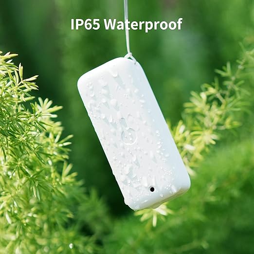 SwitchBot IP65 Indoor Outdoor Hygrometer Thermometer Wireless 3Packs, 394ft Bluetooth Range, Refrigerator Thermometer, Dewpoint/VPD/Absolute Humidity Sensor, 2-Year Battery Life, Free Data Storage