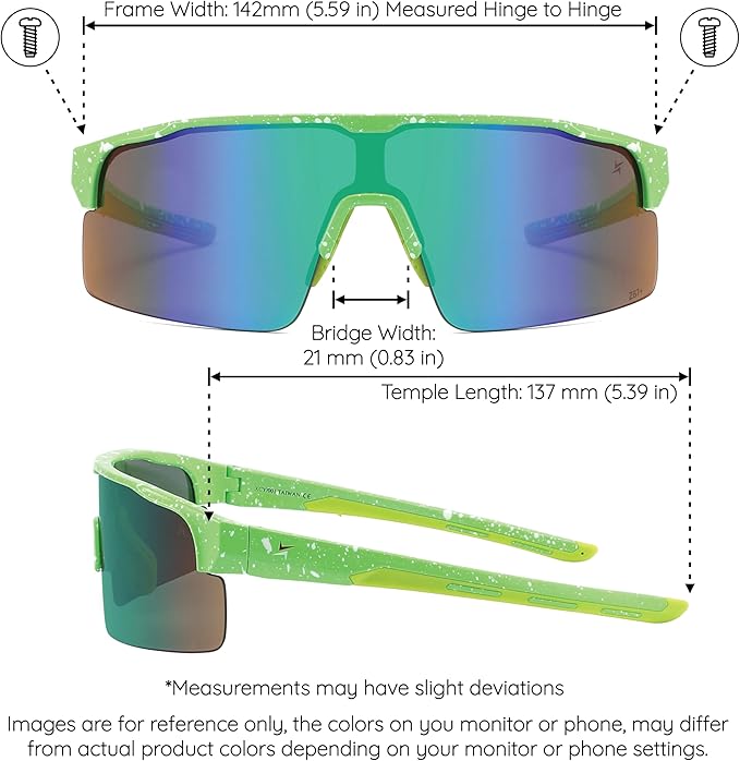 X Power ANSI Z87+ Safety Shield Sunglasses Impact Resistant Polycarbonate Lens & Frame (Made In Taiwan)