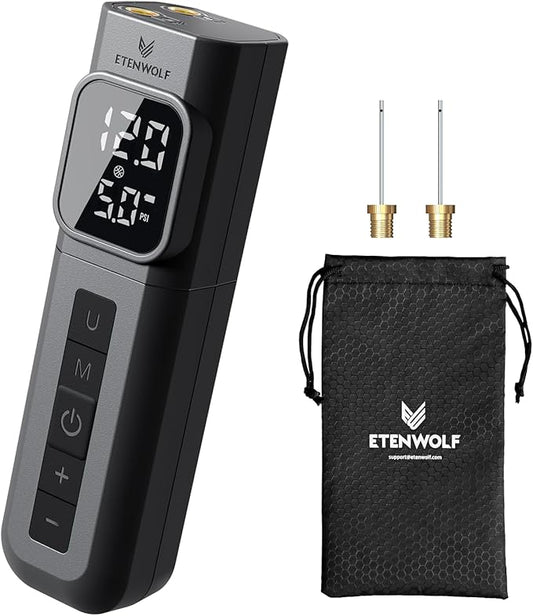 ETENWOLF P200 Electric Ball Pump 2000mAh Sports Air Pump with Digital Pressure Gauge for Basketball Soccer Volleyball