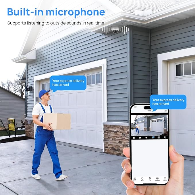 VIKYLIN 4K 8MP PoE IP Dome Camera Outdoor/Indoor, 4K PoE Vandal Dome Security Camera with Human Vehicle Detection,2.8mm Lens,98ft Night Vision,Built-in Mic,IK10/IP67,Blue Iris,NDAA Compliant(Not PTZ)