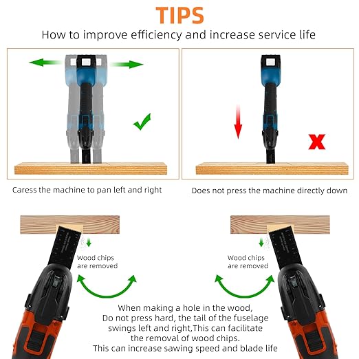 120 Pcs Oscillating Saw Blades Metal, Multitool Blades for Wood Plastics, Quick Release Oscillating Tool Blades fit Fein Multimaster Porter Cable Black Bosch Decker Dremel Ryobi Milwaukee