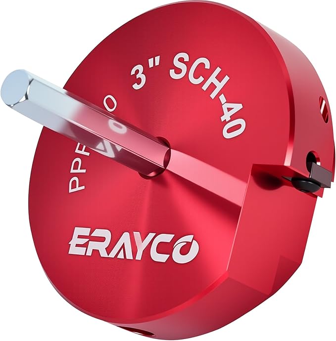 3" PVC Pipe Reamer, Plastic Pipe Fitting Reamer Tool, Fit into Standard 1/2" Drills, PVC Fitting Saver for SCH40 PVC CPVC ABS Pipe