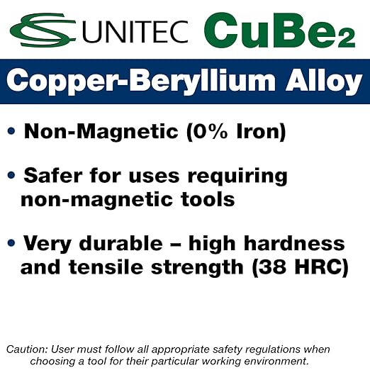 C.S. Unitec Screwdriver Flat Head Non-Sparking, Non-Magnetic, Corrosion Resistant 5/16"" x 6"" TUV Certified EX801-8B"